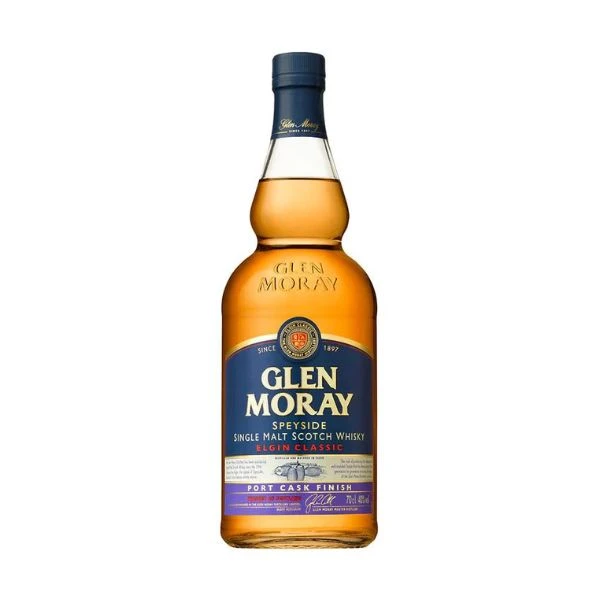 Glen Moray Speyside Single Malt Port Cask FL 70 21502 by GLENMORAY color Svart