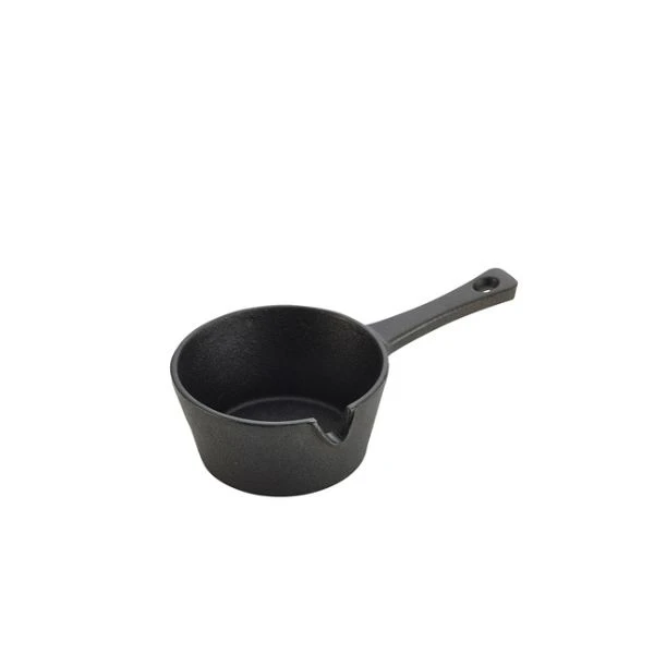 Mini-Gusseisenpfanne 9.7 x 4.5 cm 16.5 cl C105 by Genware color Svart