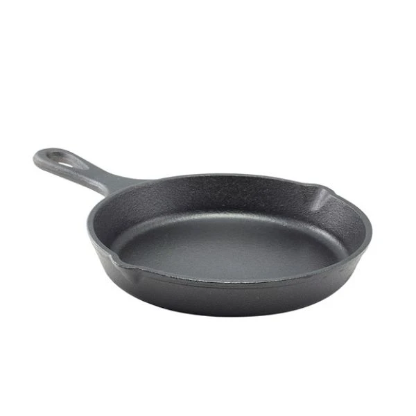 Mini Gusseisenpfanne 20 x 3,4 cm C203 by Genware color Svart