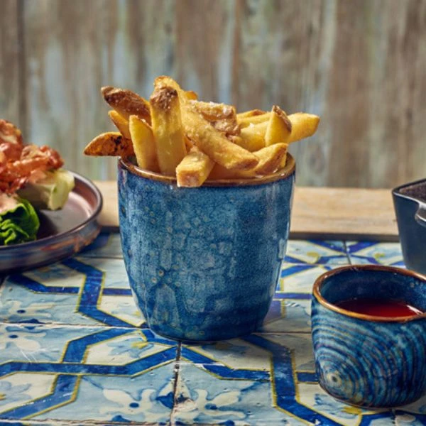Terra Aqua Blue Pommesbecher 30 cl - Terra Cc-pbl32 by Genware color Svart