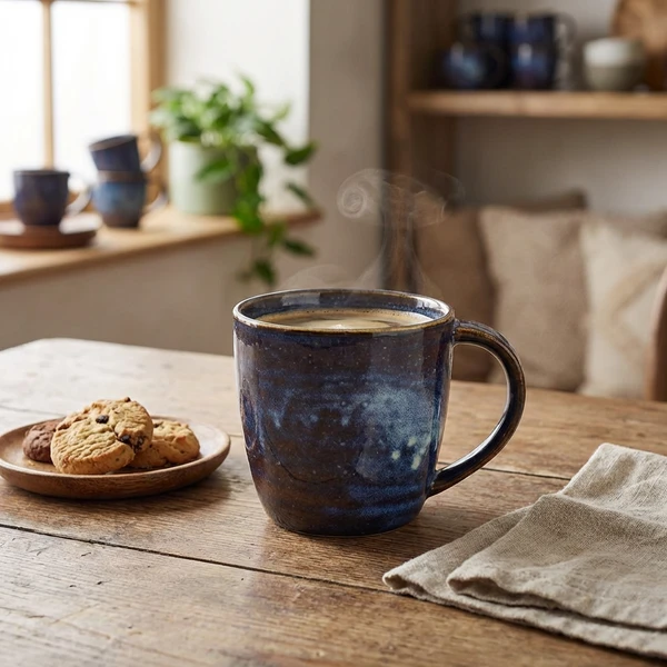 Terra Aqua Blue Kaffeetasse 30cl - Terra MUG-PBL32 by Genware color Svart