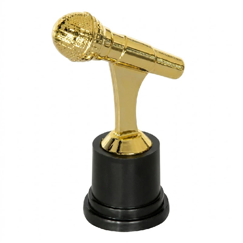 Trophäe "Mikrofon" 12 cm 30842 by Godan color Svart