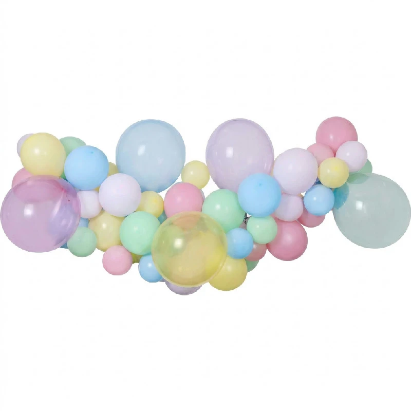 DIY Luftballongirlande 65 Luftballons + Band 31324 by Godan color Svart