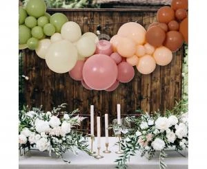 DIY Ballongirlande Boho – 65 Ballons + Band 31331 by Godan color Svart
