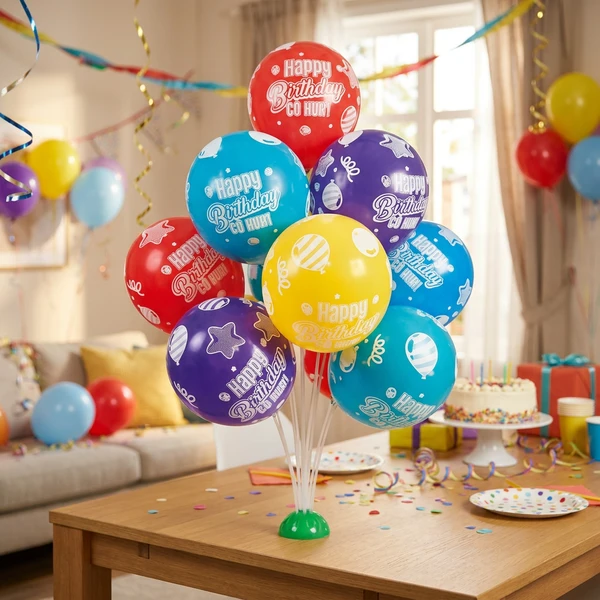 Luftballonständer für 13 Ballons 75 cm 31669 by Godan color Svart