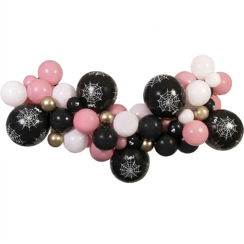 DIY Halloween Ballongirlande (Pink) 65 Ballons + Band 31782 by Godan color Svart