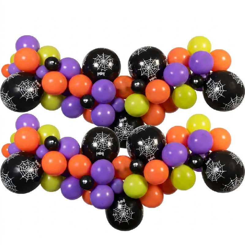 Halloween Ballongirlande DIY (traditionell) 65 Ballons + Band 31799 by Godan color Svart