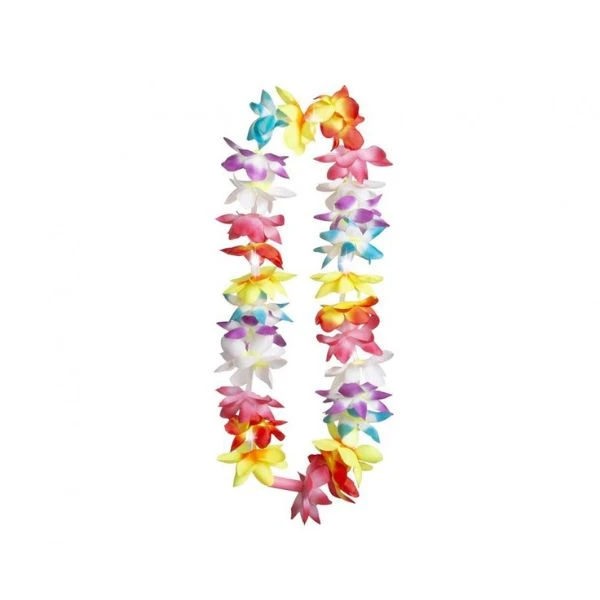 Hawaii-Blumenkette Sommerblink (mit LED-Licht) 52235 by Godan color Svart