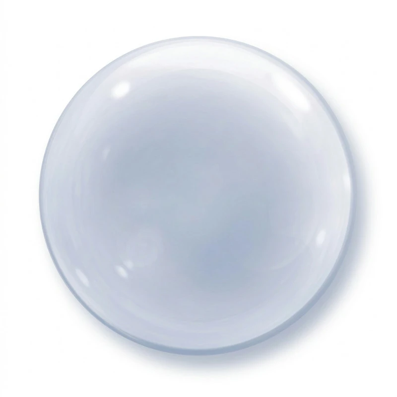 Folienballon 50 cm QL Boble Deco Transparent 68824 by Godan color Svart