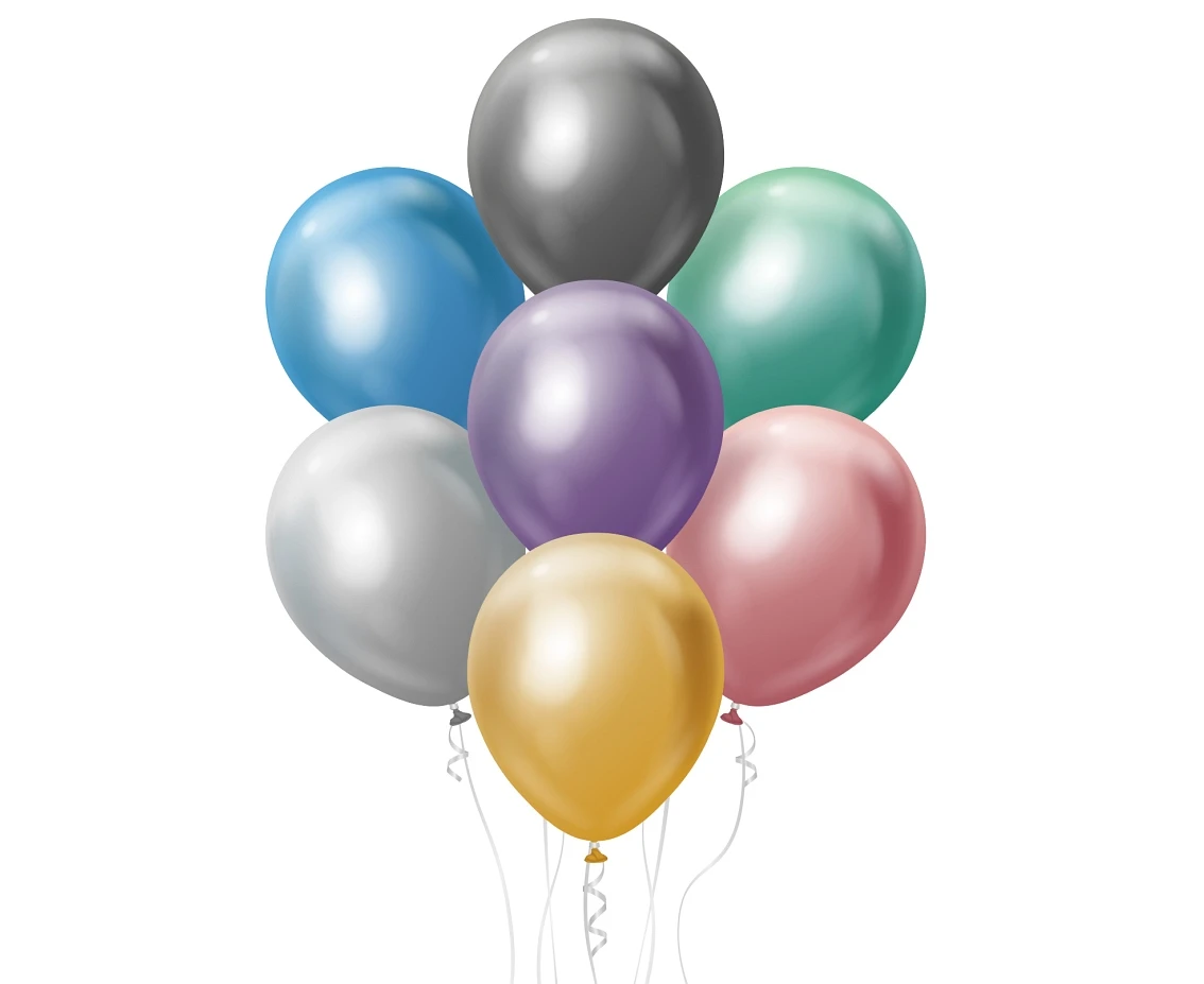 Luftballons Beauty&Charm Platin-Mix 5" / 20 Stk. CB-5LMX by Godan color Svart
