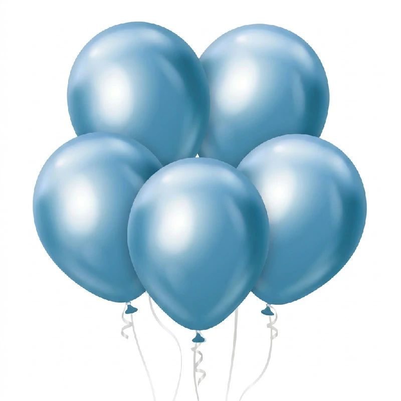 Luftballons Beauty&Charm Platin-Hellblau 45cm / 5 Stk. CB-8JNI by Godan color Svart