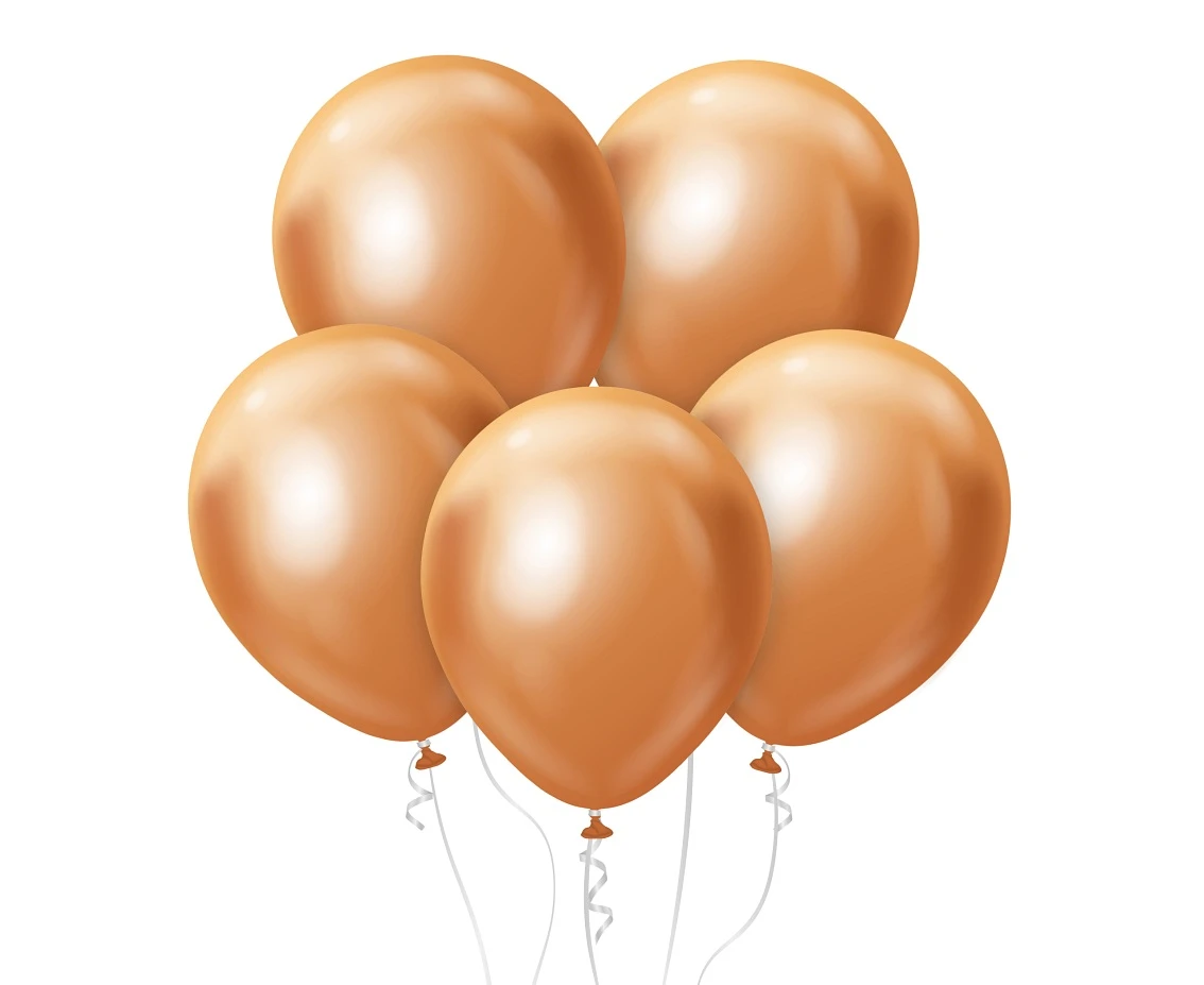 Luftballons Beauty&Charm Kupfer Platin 45 cm / 5 Stk. CB-8MIE by Godan color Svart
