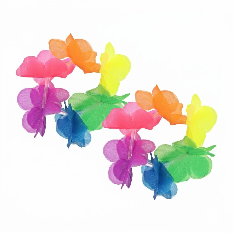 Bunte Hawaii-Armbänder – 2er-Set DJ-BHKO by Godan color Svart