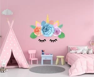 Einhorn DIY-Papierdekoration FJ-DPJE by Godan color Svart