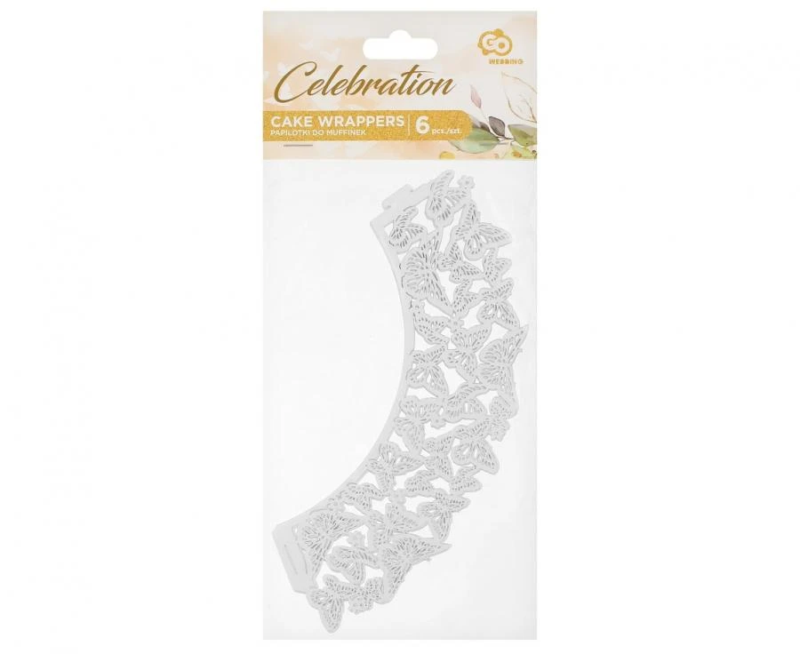 Schmetterling Cupcake-Halter 6 Stk. FJ-PMMO by Godan color Svart