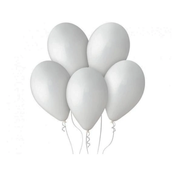 Ballon G110 pastel 12 weiß 100 Stück. G110/01 by Godan color Svart