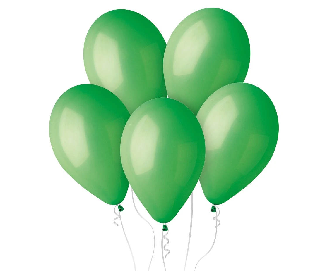 Ballon - Grün Pastell - 33 cm - 50 Stk. G120/12 by Godan color Svart