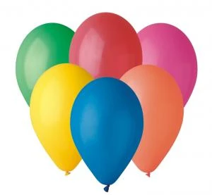 Ballon Pastell Mehrfarbig - 100 Stk. 25 cm G90/80 by Godan color Svart