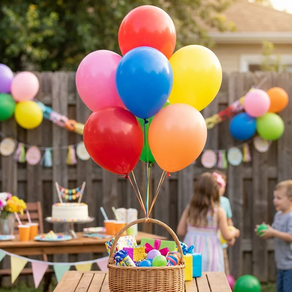 Ballon Pastell Mehrfarbig - 100 Stk. 25 cm G90/80 by Godan color Svart