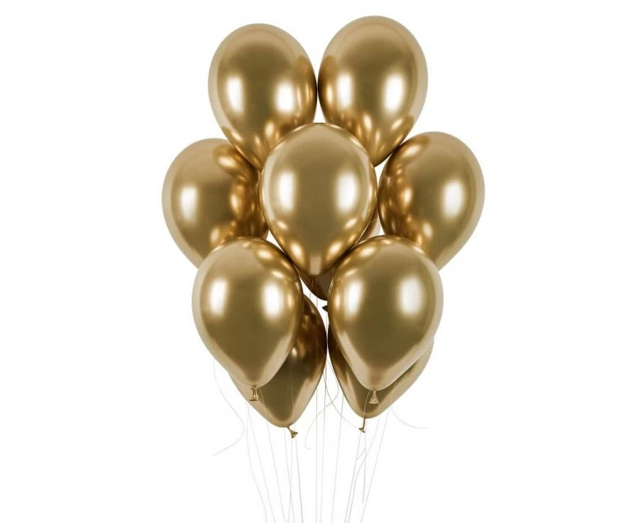 Glänzende Ballons GB120 33cm gold 50 Stück. GB120/88 by Godan color Svart