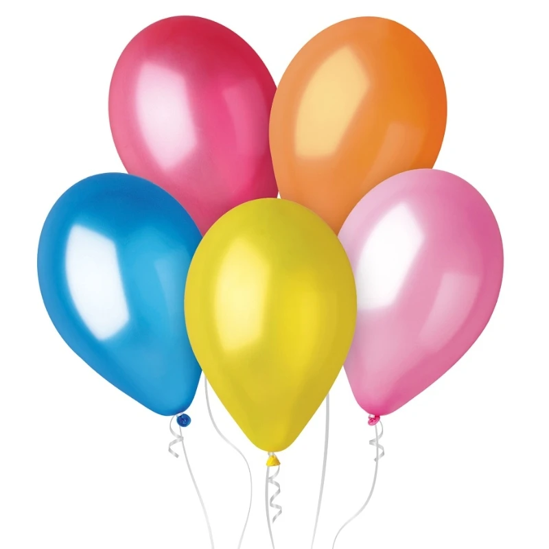 Ballon GM110 Metall 12" mehrfarbig 100 Stück. GM110/82 by Godan color Svart