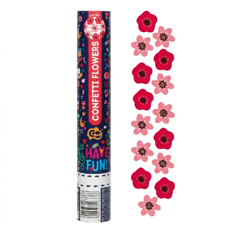 Konfettikanone – Viel Spaß / 30 cm JC-KPHF30 by Godan color Svart