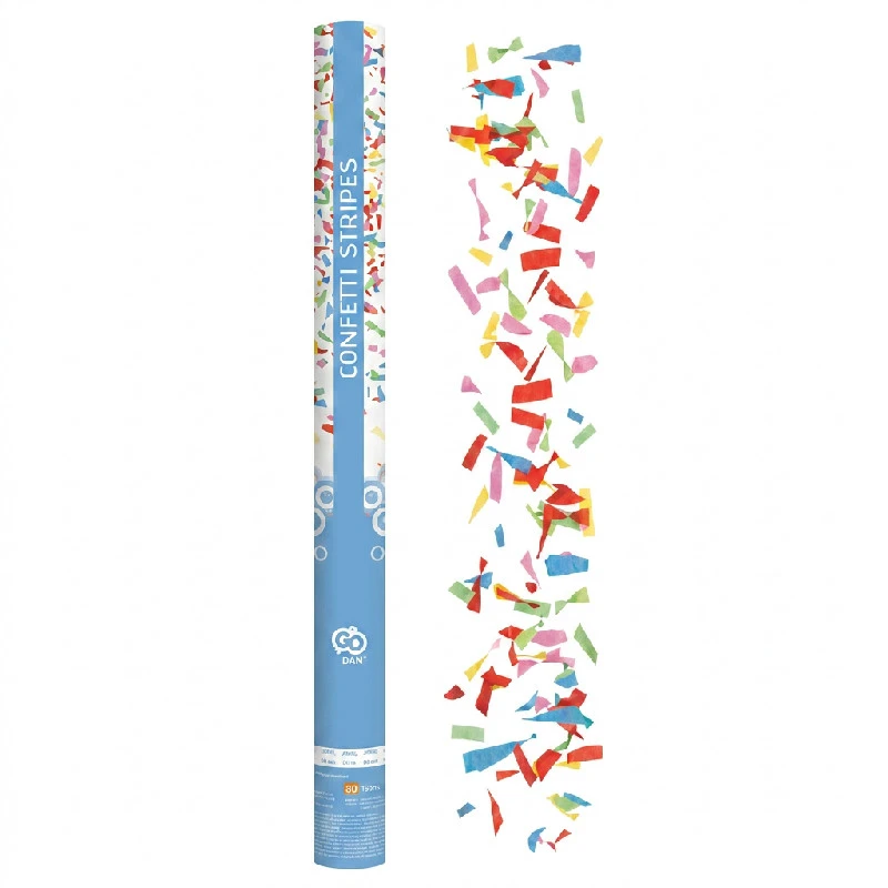 Konfettikanone Mix Papier sortiert 80 cm JC-KPMX80 by Godan color Svart