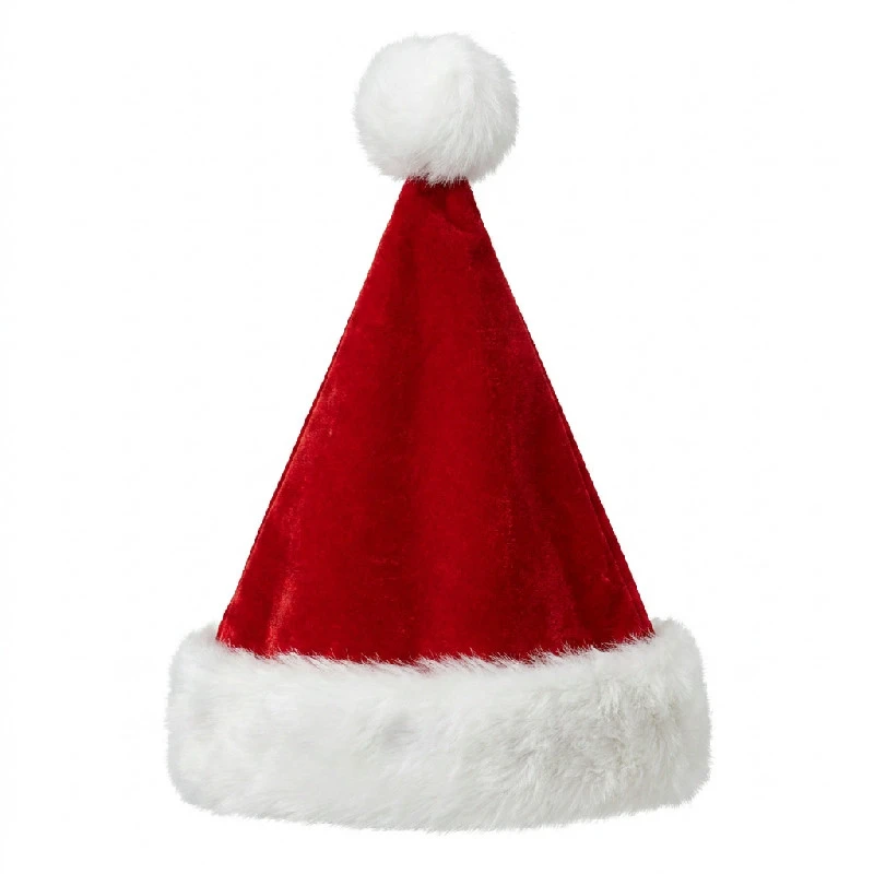 Weihnachtsmannmütze aus weichem Samt NW-CMAK by Godan color Svart
