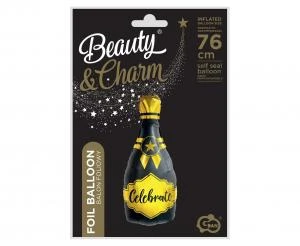 Folienballon B&C Champagner - Feiern 35x76 cm PF-BFCE by Godan color Svart