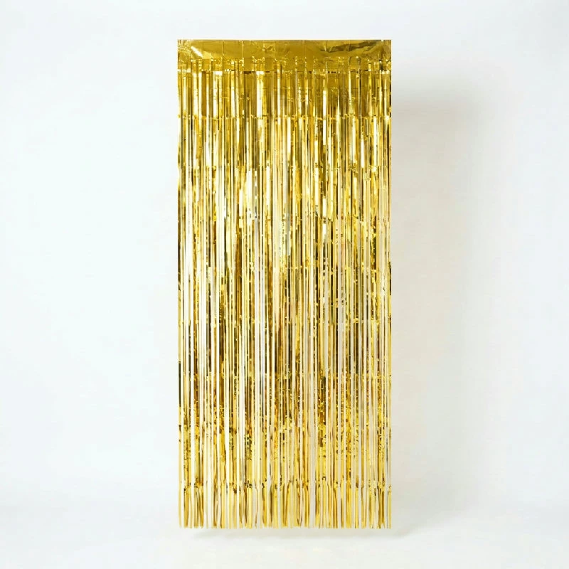 Fransenvorhang Gold 90x240 cm PF-KDZL by Godan color Svart
