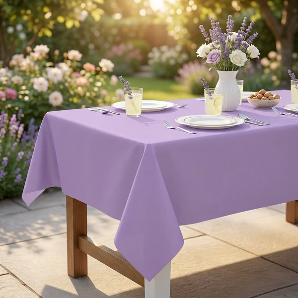 Papiertischdecke Lavendel 132 x 183 cm PF-OPLA by Godan color Svart