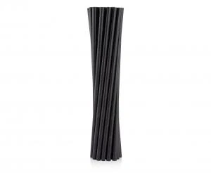 Papierstrohhalme Schwarz 6x197 mm / 12 Stk. RP-CZ12 by Godan color Svart