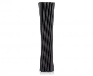 Papierstrohhalme Schwarz 6x197 mm / 250 Stk. RP-CZ25 by Godan color Svart