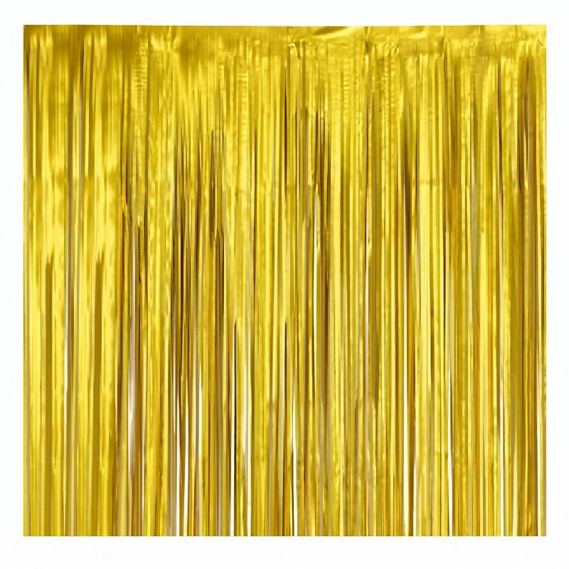 Fransenvorhang B&C Mattgold 100 x 200 cm SH-KMZL by Godan color Svart