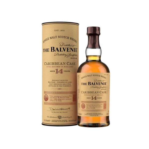 Balvenie Caribbean Cask 14 YO Single Malt 70 cl 1012283 by BALVENIE color Svart