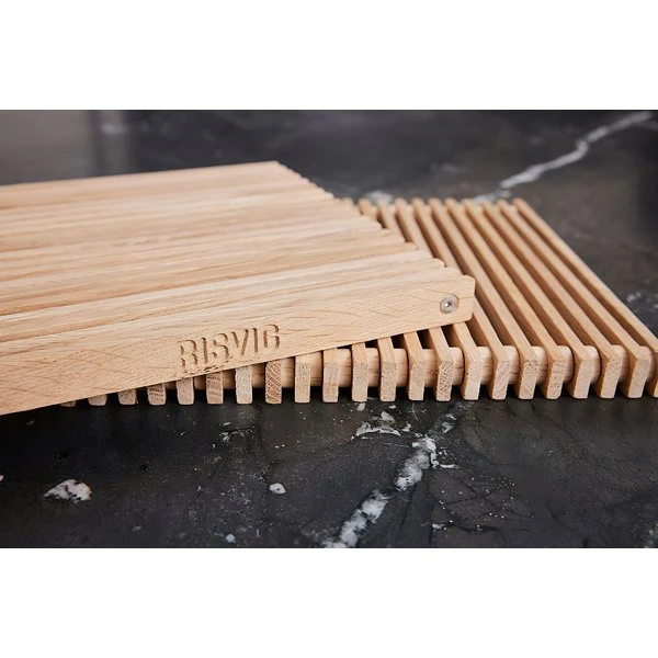 RISVIG Lignus Topfuntersetzer 19x19 cm – Premium Eiche 510010 by RISVIG color Svart