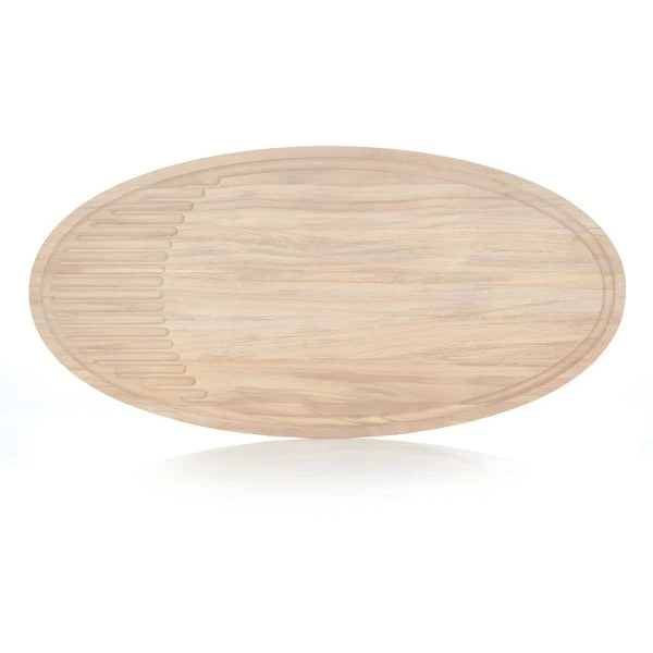 X-Large Schneidebrett 59x29 cm - RISVIG Lignus Rubber Wood 500001 by RISVIG color Svart