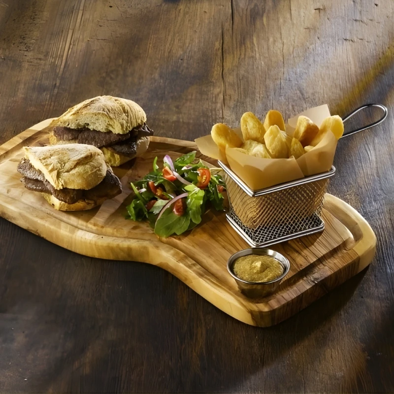 Mini-Frittierkorb zum Servieren 10 x 8 x 7,5 cm - Edelstahl SVB1008 by Genware color Svart