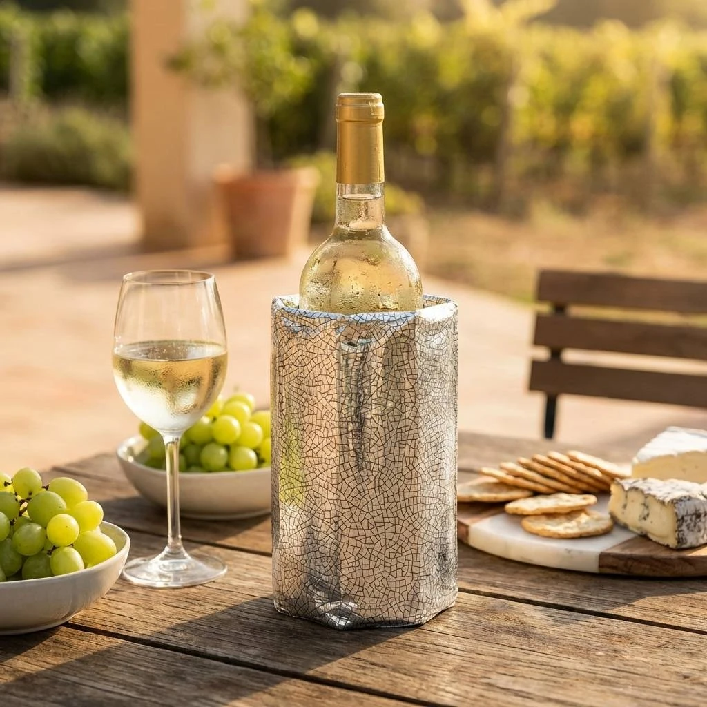 Vacu Vin Aktiver Weinkühler Silber V3880360 by VACUVIN color Svart