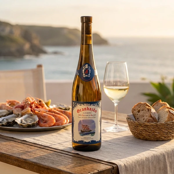 Albariño Don Álvaro de Bazán 2020 Bodegas Granbazán 157820 by Bodegas Granbazán color Vit