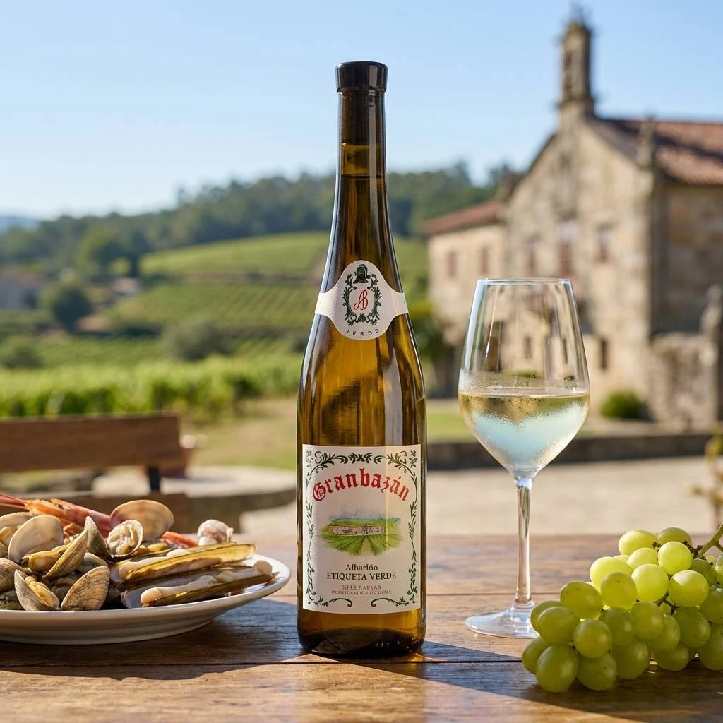 Albariño Etiqueta Verde 2024 Bodegas Granbazán 1587722 by Bodegas Granbazán color Vit