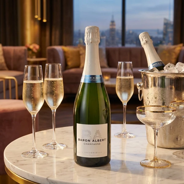 Champagne Brut l'Universelle Baron Albert 605000 by Baron Albert color Svart