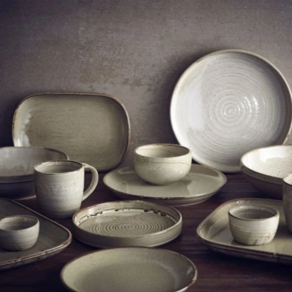 Schale 23 cm - Grey Coupe Terra CB-PG23 by Genware color Svart