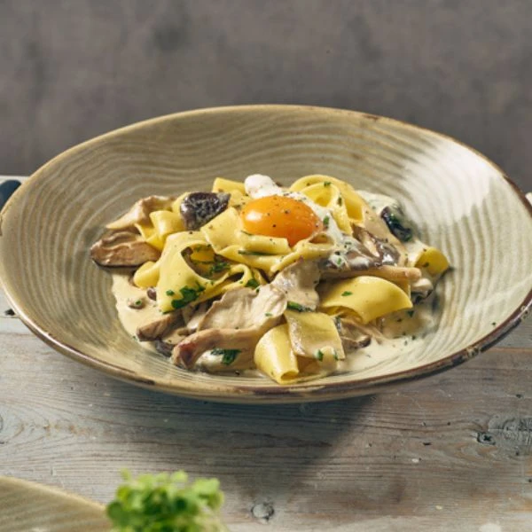Tiefer Teller / Schale 26cm – Grey Organic Coupe Terra CB-PGG26 by Genware color Svart