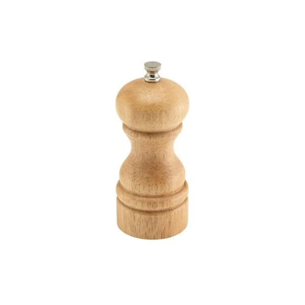 Salz- oder Pfeffermühle aus hellem Holz 13 cm SPWD13L by Genware color Svart