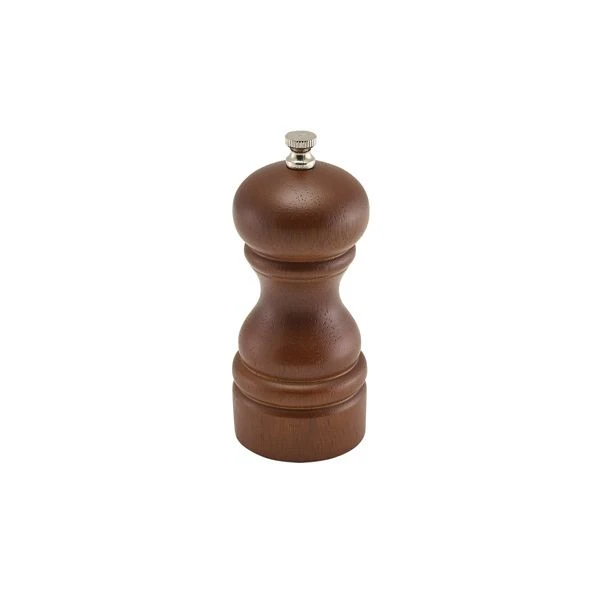 Salz- oder Pfeffermühle aus dunklem Holz 13 cm SPWD13 by Genware color Svart