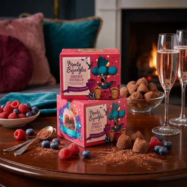 Monty Bojangles Schokoladentrüffel - Süße Beeren / Süßigkeitenstücke 150 G GBMON0104 by Monty Bojangles color Svart