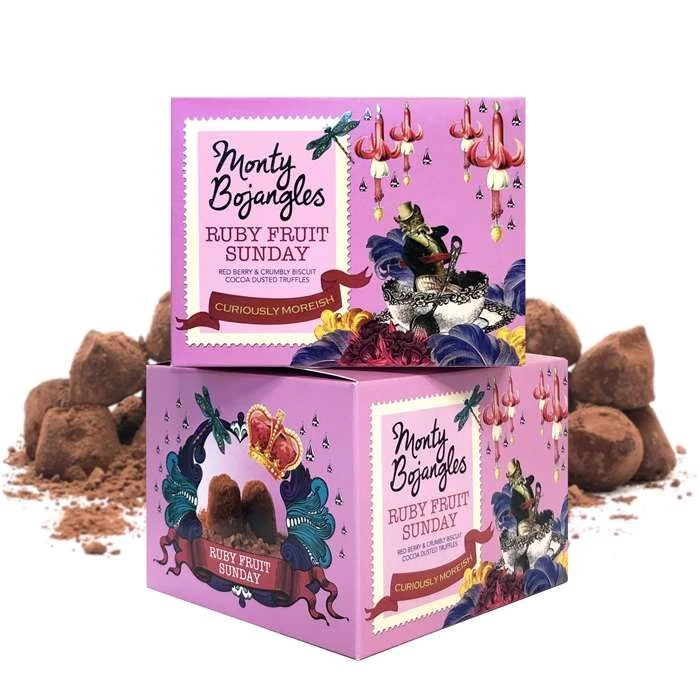 Monty Bojangles Schokoladentrüffel - Schokolade / Rote Beeren 150 G GBMON0106 by Monty Bojangles color Svart