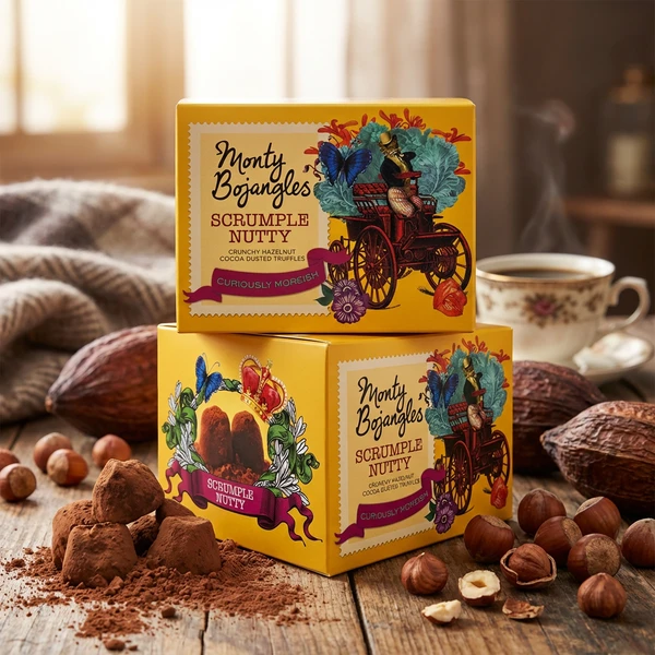 Monty Bojangles Schokoladentrüffel - Geröstete Haselnüsse 150 G GBMON0107 by Monty Bojangles color Svart