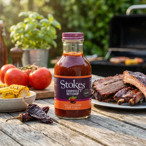Stokes Chipotle Ketchup 300 g GBESS0501 by Stokes color Svart